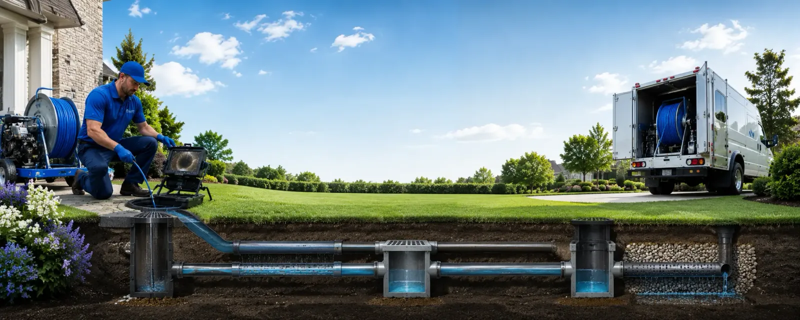 Outdoor drain cleaning information for Deep River, CT
